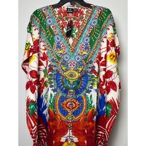 Kaftan Dresses for Women Beach Coverups, One Size Kaftans for Loungewear & Swim